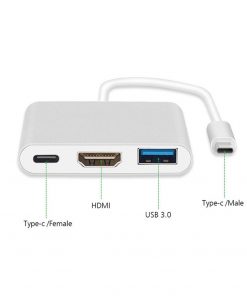 Alternative view of Adapter - Type C to HDMI, USB, Type C