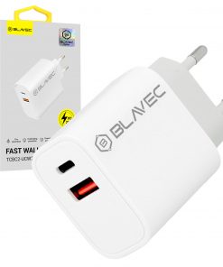 Alternative view of Chargeur mural Blavec BC-2 - USB + Type C